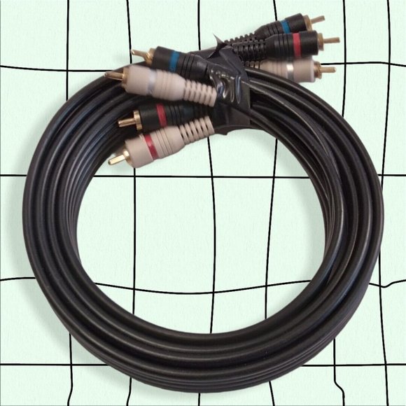 6 Feet BPI Broadband Component HDTV Patch Cable 5 Conductor RCA-RCA - Picture 1 of 2